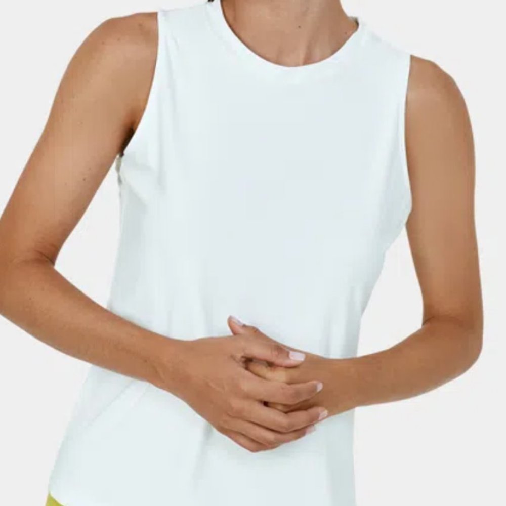 Halara Cut Out Crossover Solid Yoga Tank Top
